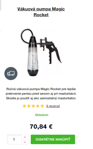 ruzovy slonik vakuova pumpa na penis masturbator